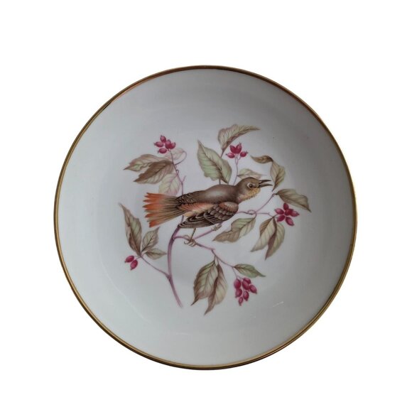 Debra Porcelain Decorative Plate With Bird & Berry Design 028 Germany - Picture 1 of 3